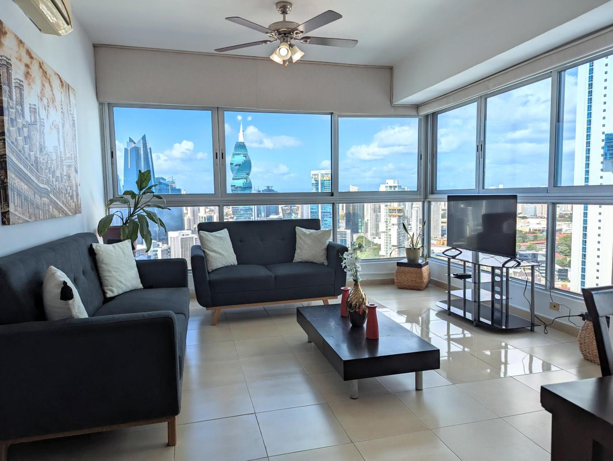 Yc 3602 L Apartamento 2Br En Av Balboa Панама Екстер'єр фото